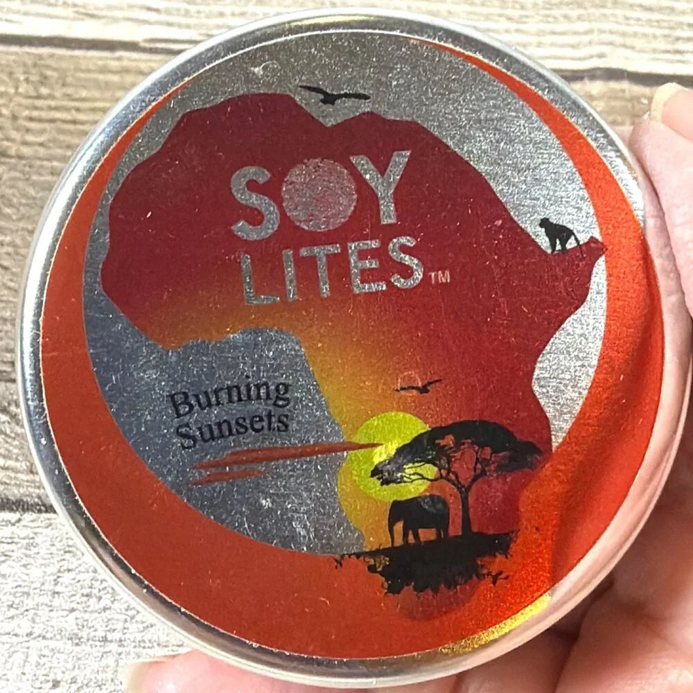 African Travel Soy Lites Candle 3pc Set South Africa Artisan Travel 15 Hour Burn